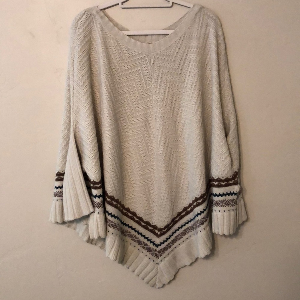 Sweater poncho